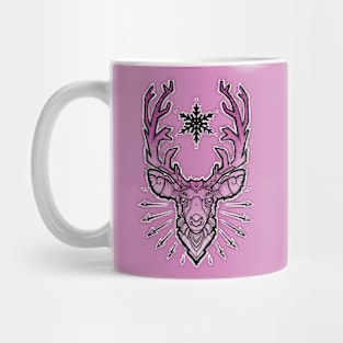 pink deer head Mug